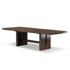 Table à manger extensible en bois massif moderne avec 6 chaises