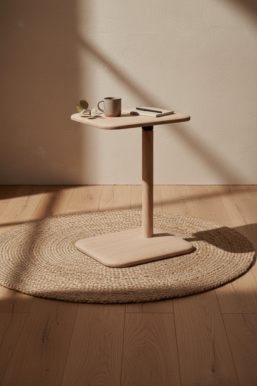 Table d'appoint moderne à hauteur réglable avec support pour appareils numériques pour le salon ou le bureau