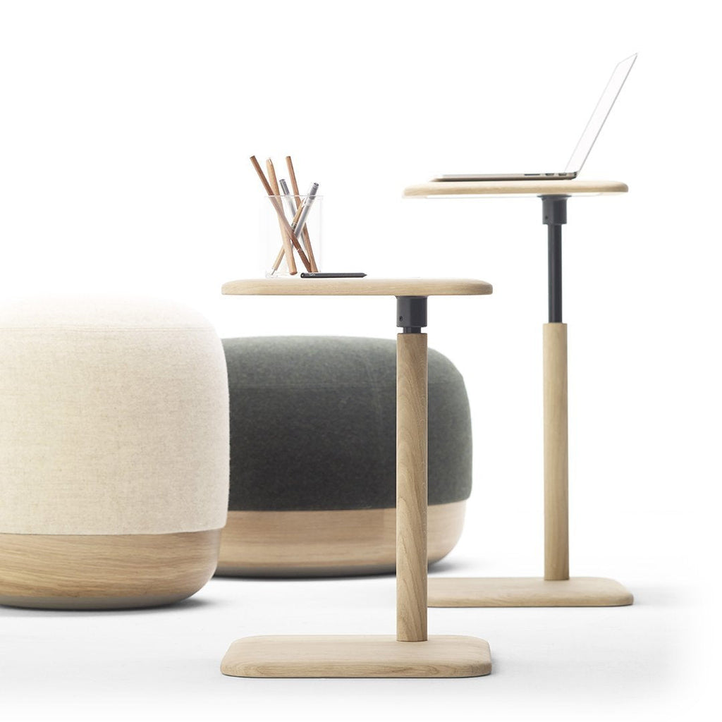 Table d'appoint moderne à hauteur réglable avec support pour appareils numériques pour le salon ou le bureau
