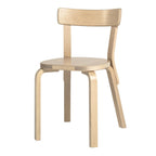 Chaise de bistrot classique en bois massif avec assise large et dossier confortable pour salle à manger ou cuisine