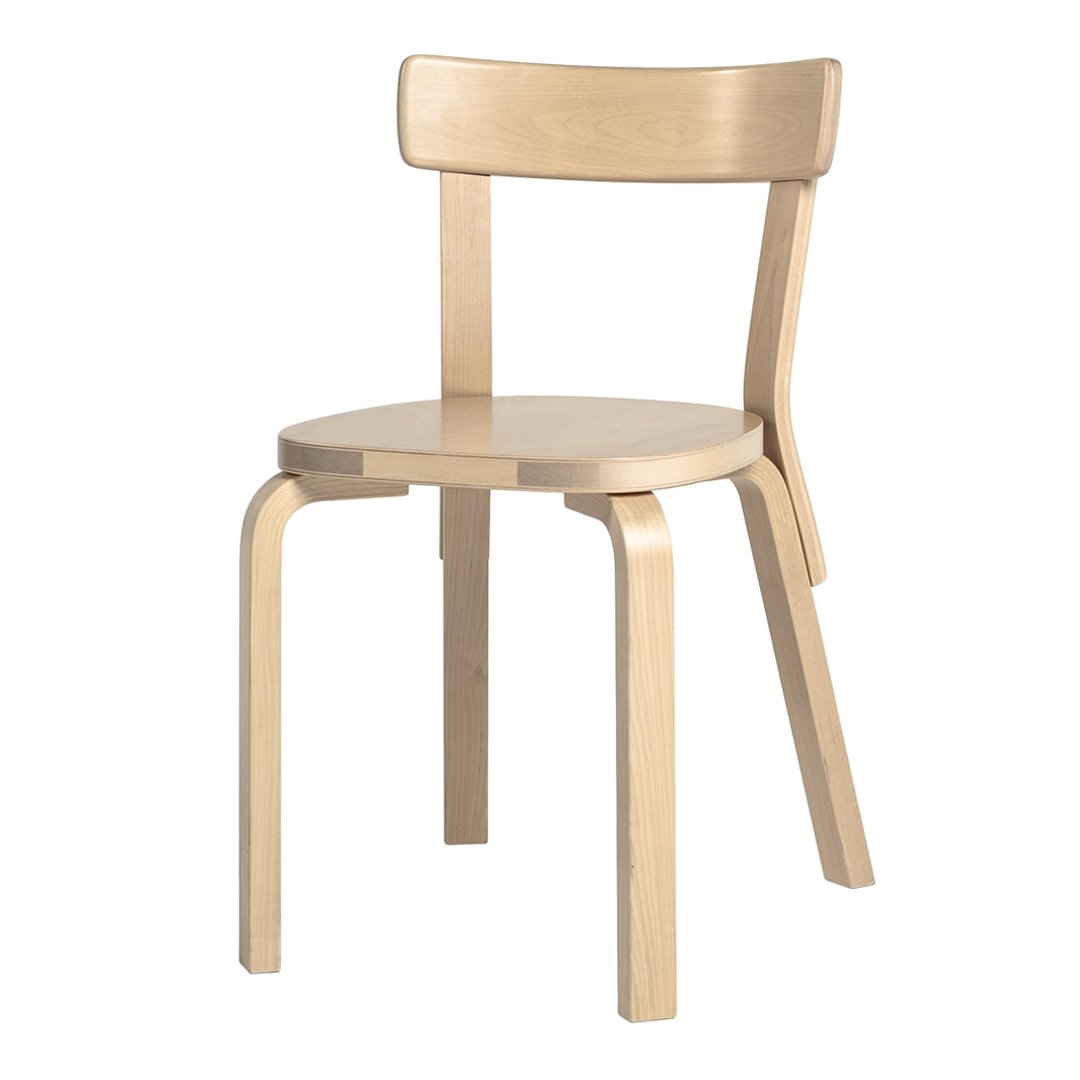Chaise de bistrot classique en bois massif avec assise large et dossier confortable pour salle à manger ou cuisine