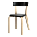 Chaise de bistrot classique en bois massif avec assise large et dossier confortable pour salle à manger ou cuisine