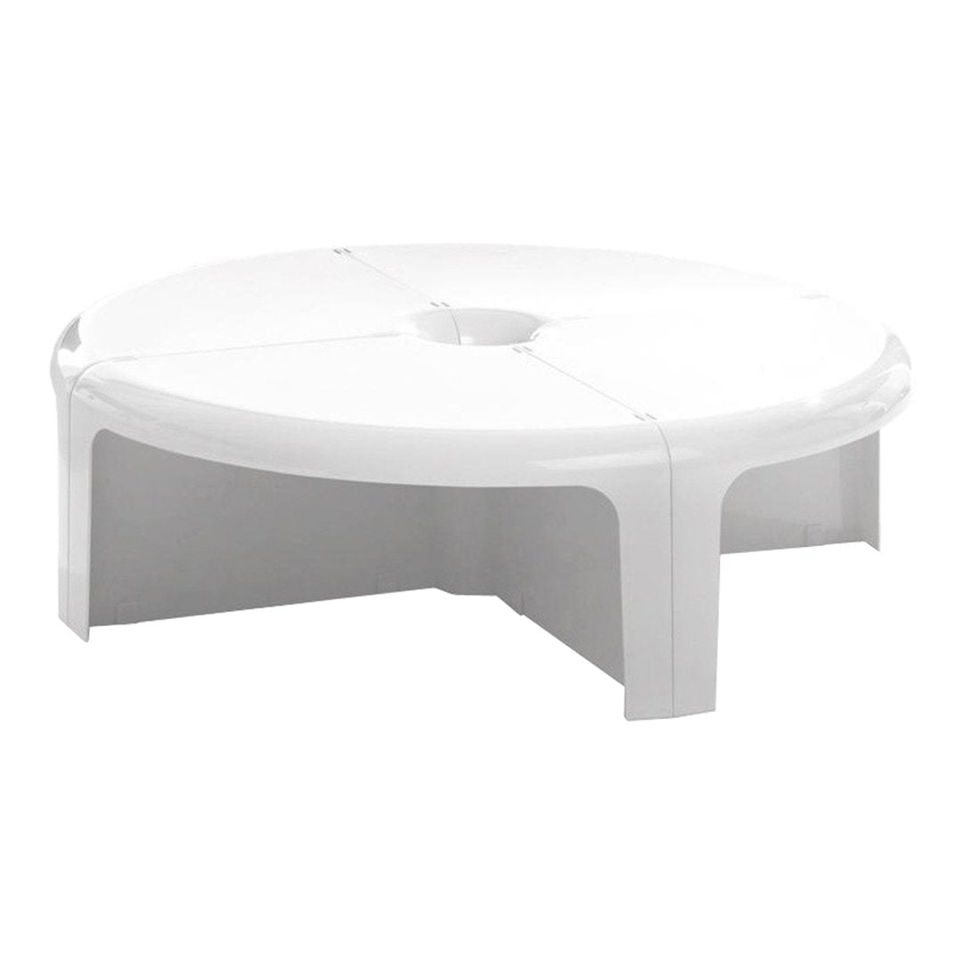 Table basse rétro modulaire en plastique ABS avec design convertible multi-usage pour le salon