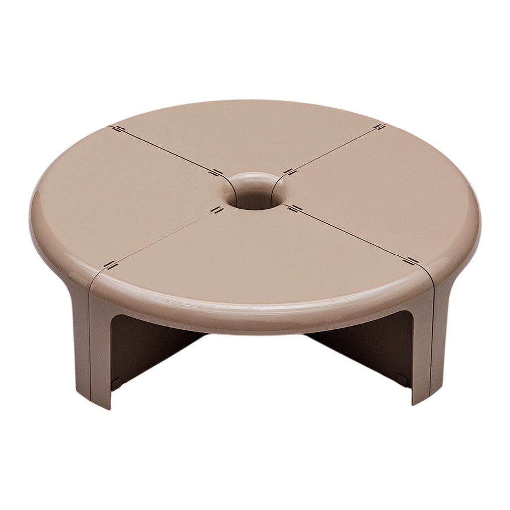 Table basse rétro modulaire en plastique ABS avec design convertible multi-usage pour le salon