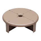 Table basse rétro modulaire en plastique ABS avec design convertible multi-usage pour le salon