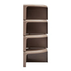 Table basse rétro modulaire en plastique ABS avec design convertible multi-usage pour le salon