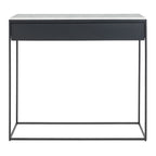 Console moderne en acier et marbre de Carrare avec structure géométrique pour couloir