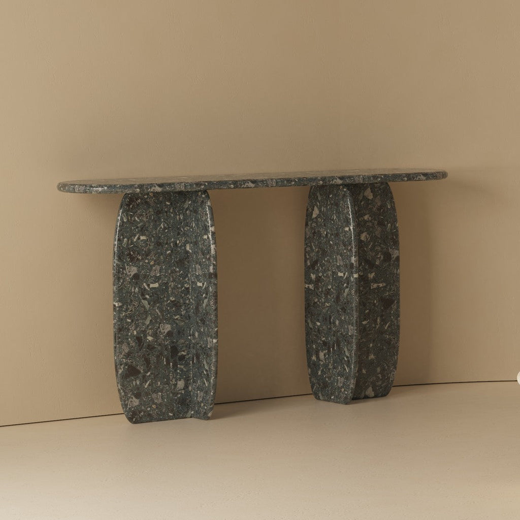 Console en Marbre Portugais Faite à la Main avec l'Artisanat d'Art pour Couloir