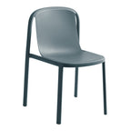 Chaise d'appoint Eco Modern 100 % plastique recyclé empilable pour l'intérieur et l'extérieur, pour salle à manger ou terrasse