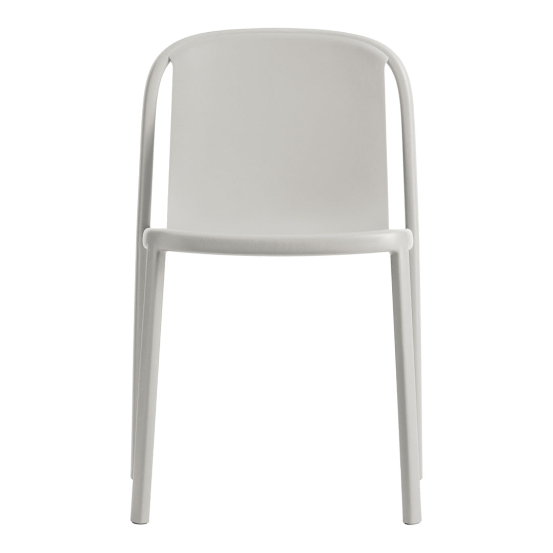 Chaise d'appoint Eco Modern 100 % plastique recyclé empilable pour l'intérieur et l'extérieur, pour salle à manger ou terrasse