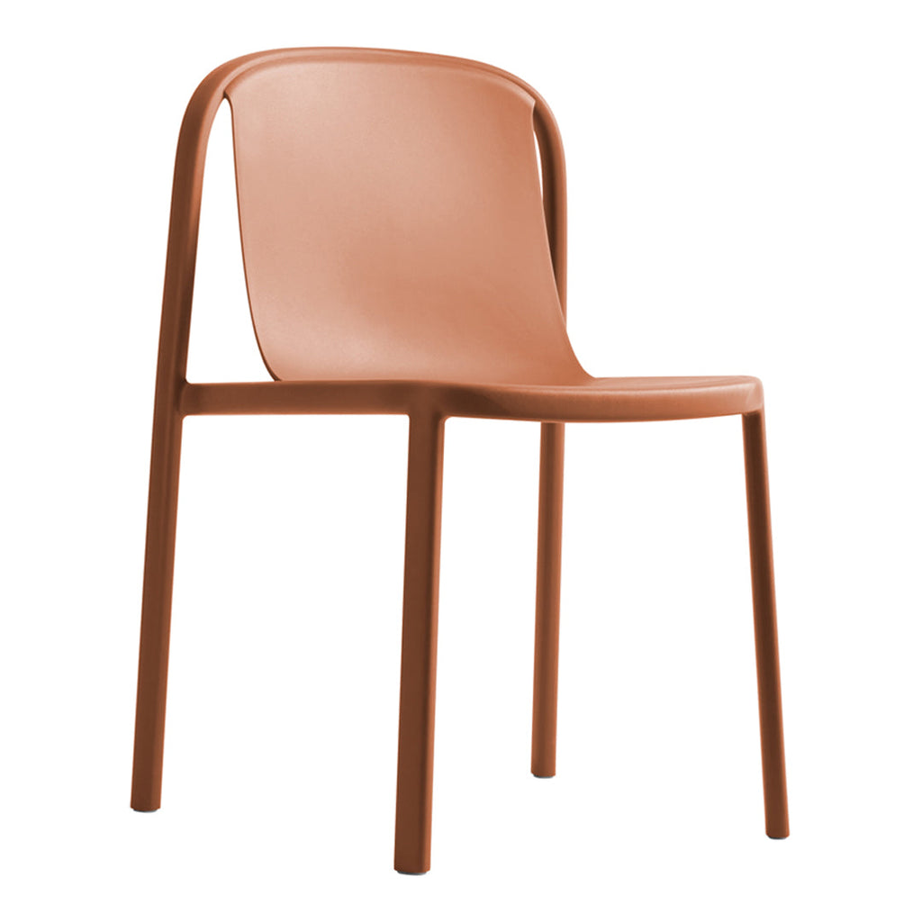 Chaise d'appoint Eco Modern 100 % plastique recyclé empilable pour l'intérieur et l'extérieur, pour salle à manger ou terrasse