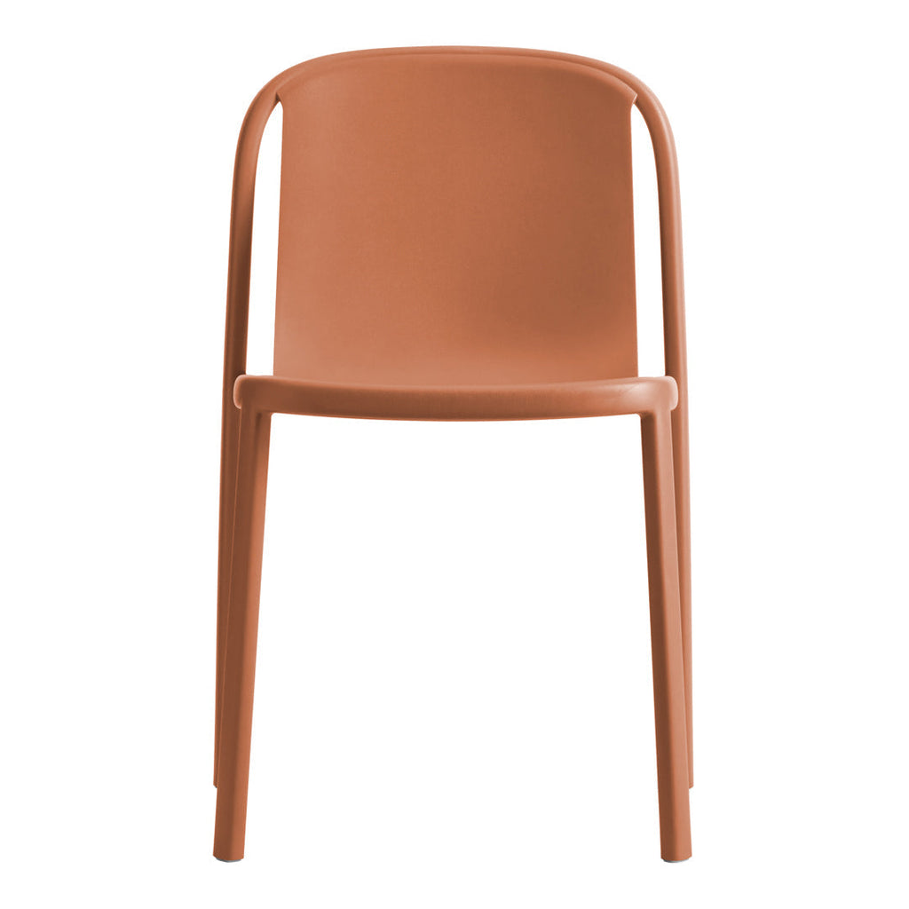 Chaise d'appoint Eco Modern 100 % plastique recyclé empilable pour l'intérieur et l'extérieur, pour salle à manger ou terrasse
