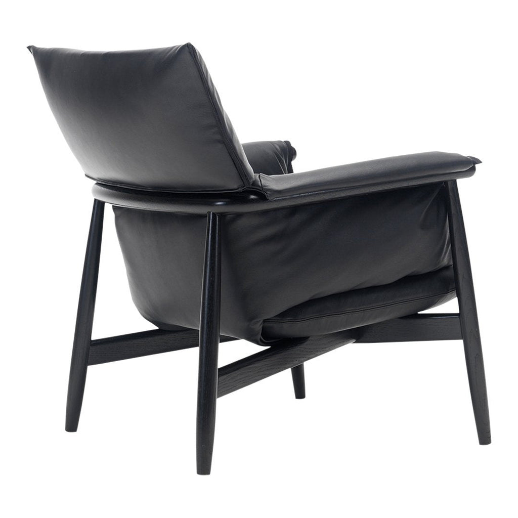 Fauteuil de salon scandinave en bois massif avec coussin triple pliant pour le dossier et l'accoudoir, pour le salon