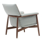 Fauteuil de salon scandinave en bois massif avec coussin triple pliant pour le dossier et l'accoudoir, pour le salon