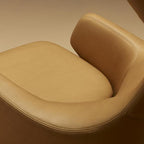 Fauteuil relax contemporain en cuir ou en tissu avec mécanisme d'inclinaison synchronisé pour le salon