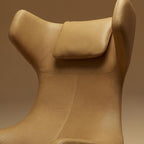 Fauteuil relax contemporain en cuir ou en tissu avec mécanisme d'inclinaison synchronisé pour le salon