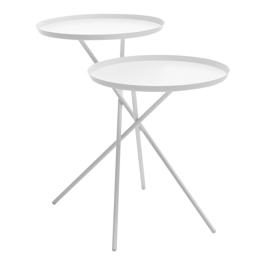 Table d'appoint scandinave en métal pour canapé avec cadre équilibré inspiré du nénuphar pour salon