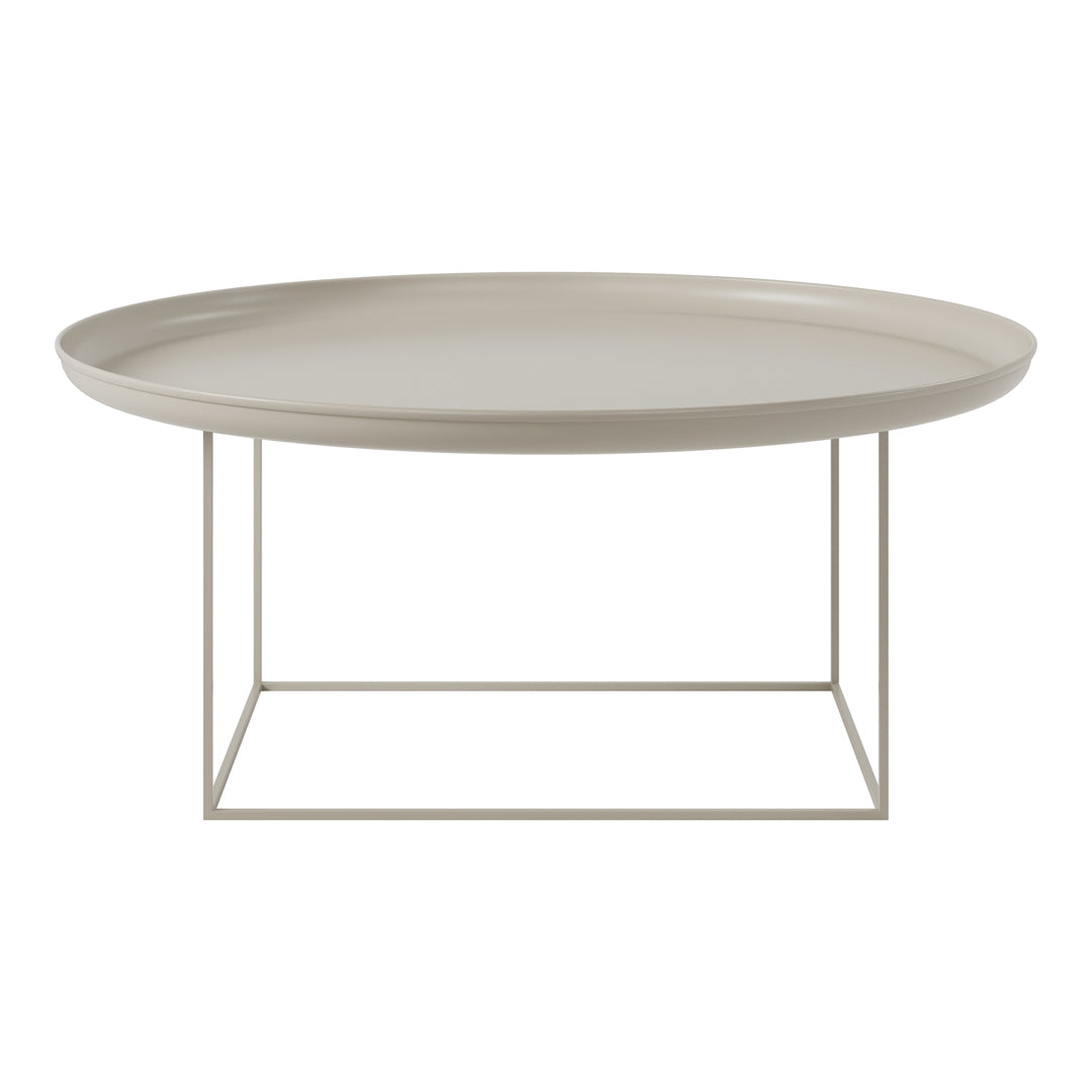 Table basse industrielle en métal filé avec cadre rotatif réglable sur 3 hauteurs pour salon
