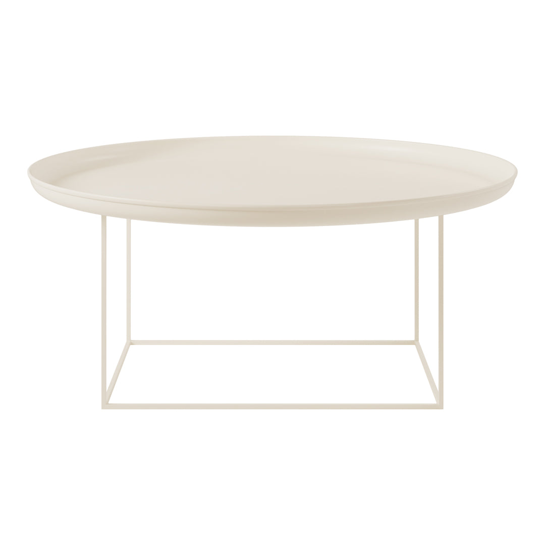 Table basse industrielle en métal filé avec cadre rotatif réglable sur 3 hauteurs pour salon