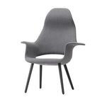 Fauteuil de salon mi-siècle en coque moulée à dossier haut avec forme organique sculpturale pour salon