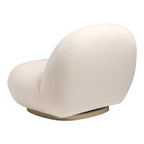 Fauteuil lounge moderne français entièrement tapissé avec forme de nuage flottant de faible hauteur pour salon