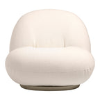 Fauteuil lounge moderne français entièrement tapissé avec forme de nuage flottant de faible hauteur pour salon