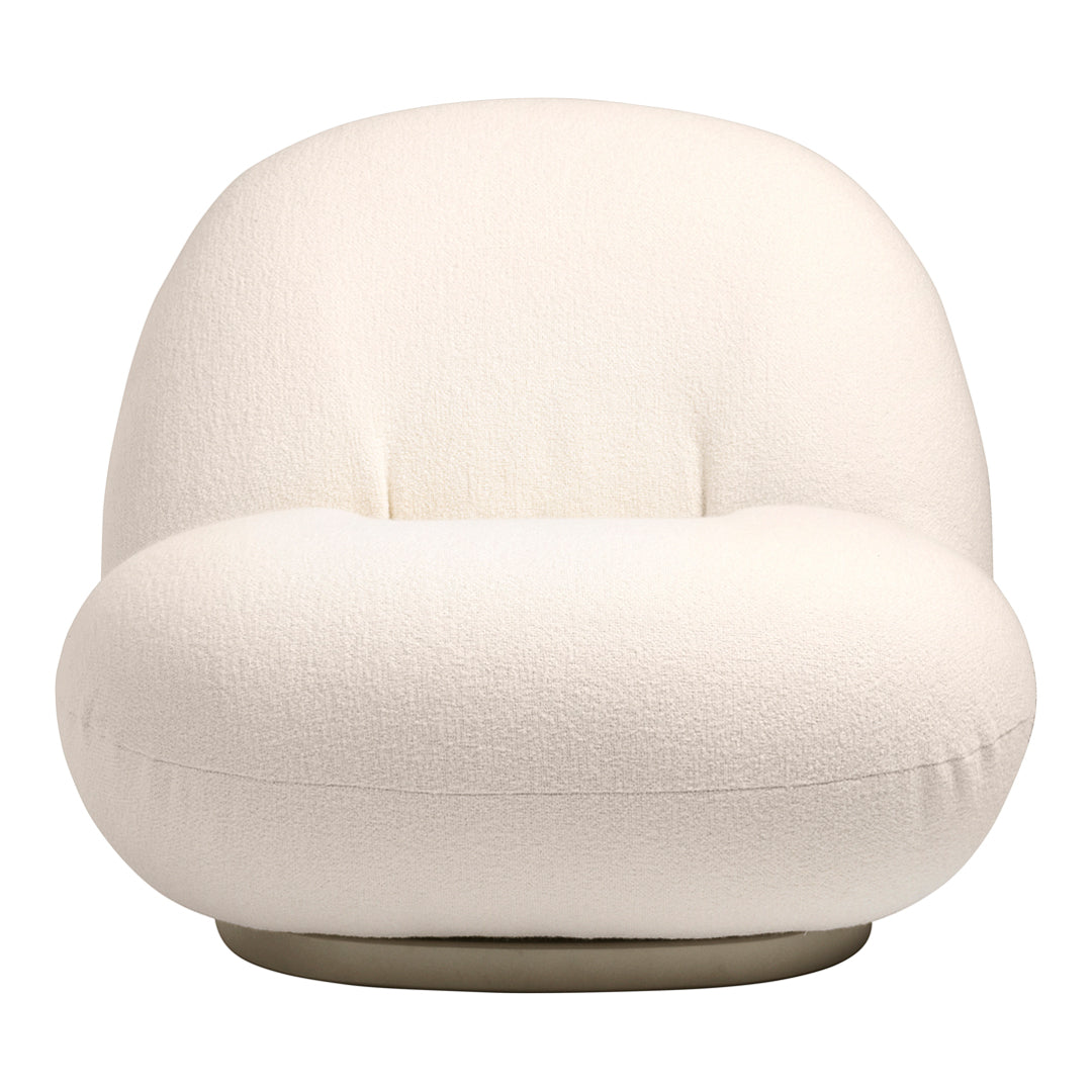 Fauteuil lounge moderne français entièrement tapissé avec forme de nuage flottant de faible hauteur pour salon