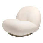 Fauteuil lounge moderne français entièrement tapissé avec forme de nuage flottant de faible hauteur pour salon