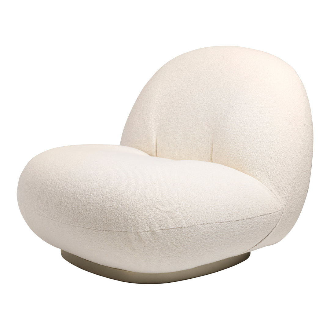 Fauteuil lounge moderne français entièrement tapissé avec forme de nuage flottant de faible hauteur pour salon