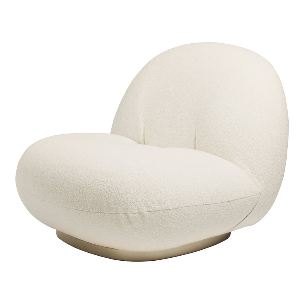 Fauteuil lounge moderne français entièrement tapissé avec forme de nuage flottant de faible hauteur pour salon