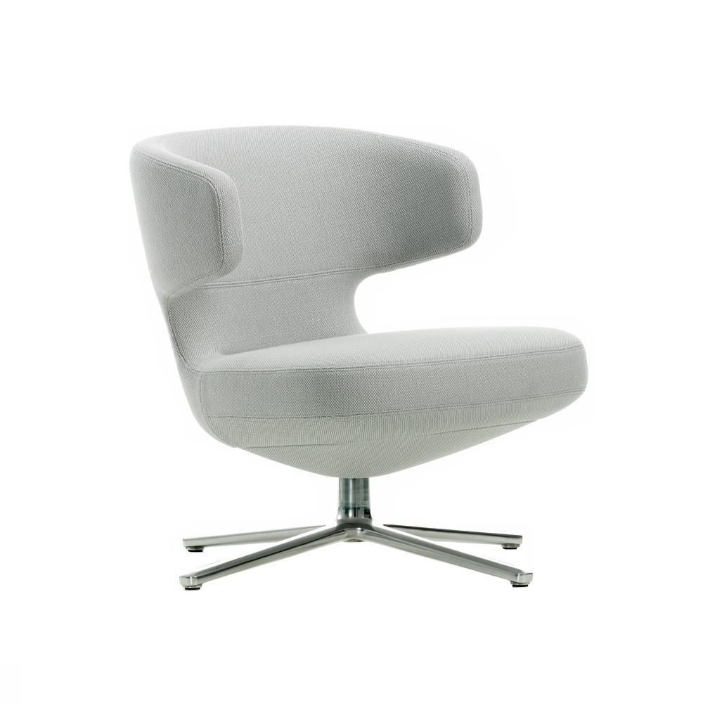 Fauteuil de salon compact contemporain en tissu ou en cuir avec dossier rembourré inclinable pour le salon