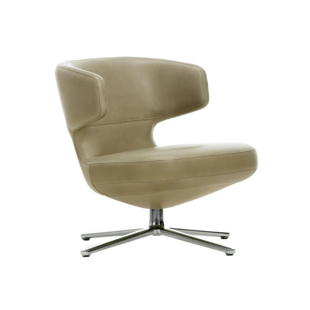 Fauteuil de salon compact contemporain en tissu ou en cuir avec dossier rembourré inclinable pour le salon