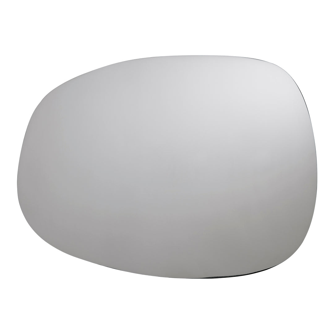 Table d'appoint contemporaine avec base en marbre et structure en acier, forme sculpturale inspirée d'une sucette, pour salon ou chambre à coucher