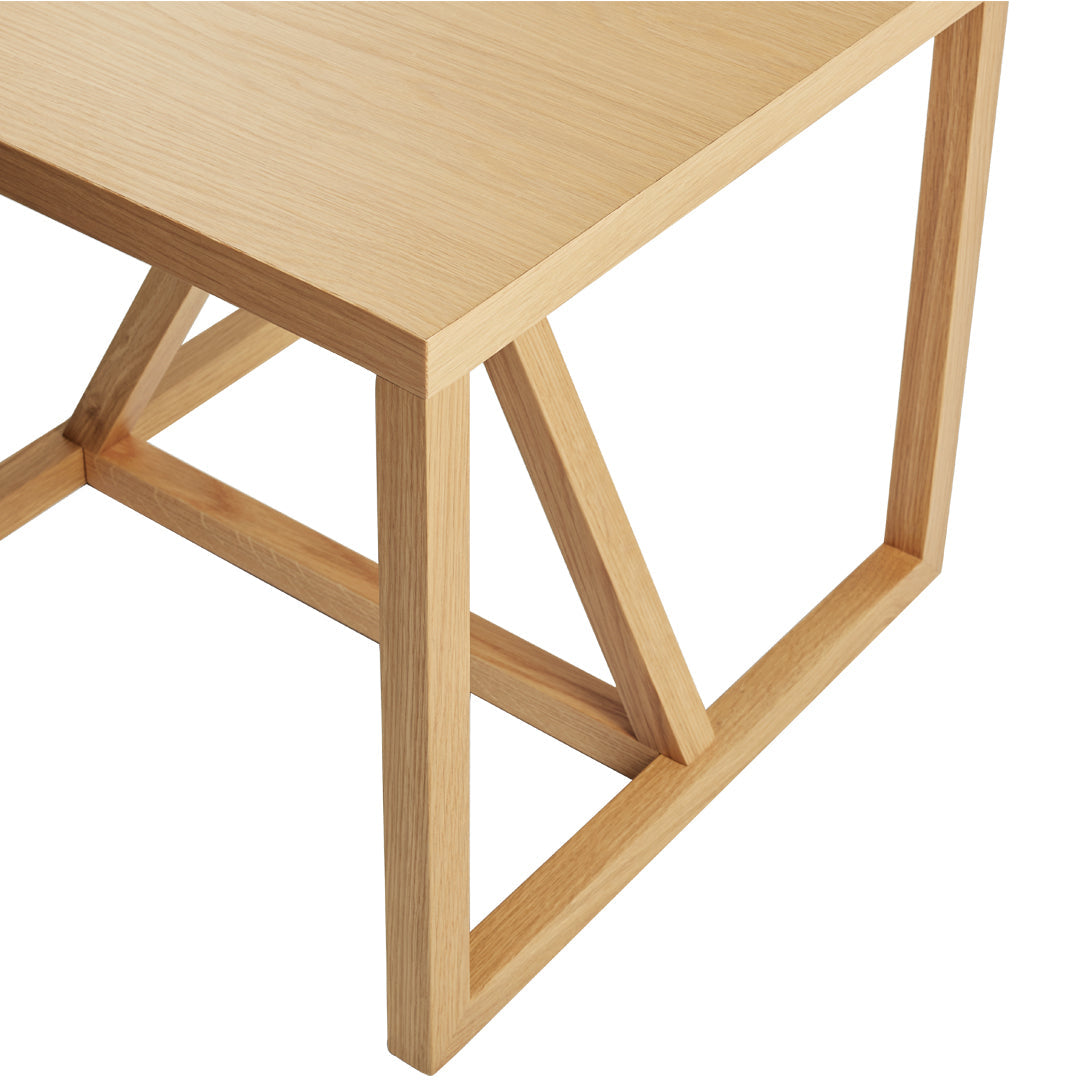 Table d'appoint industrielle en acier et MDF avec cadre thermolaqué pour salon