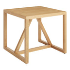 Table d'appoint industrielle en acier et MDF avec cadre thermolaqué pour salon
