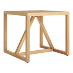 Table d'appoint industrielle en acier et MDF avec cadre thermolaqué pour salon