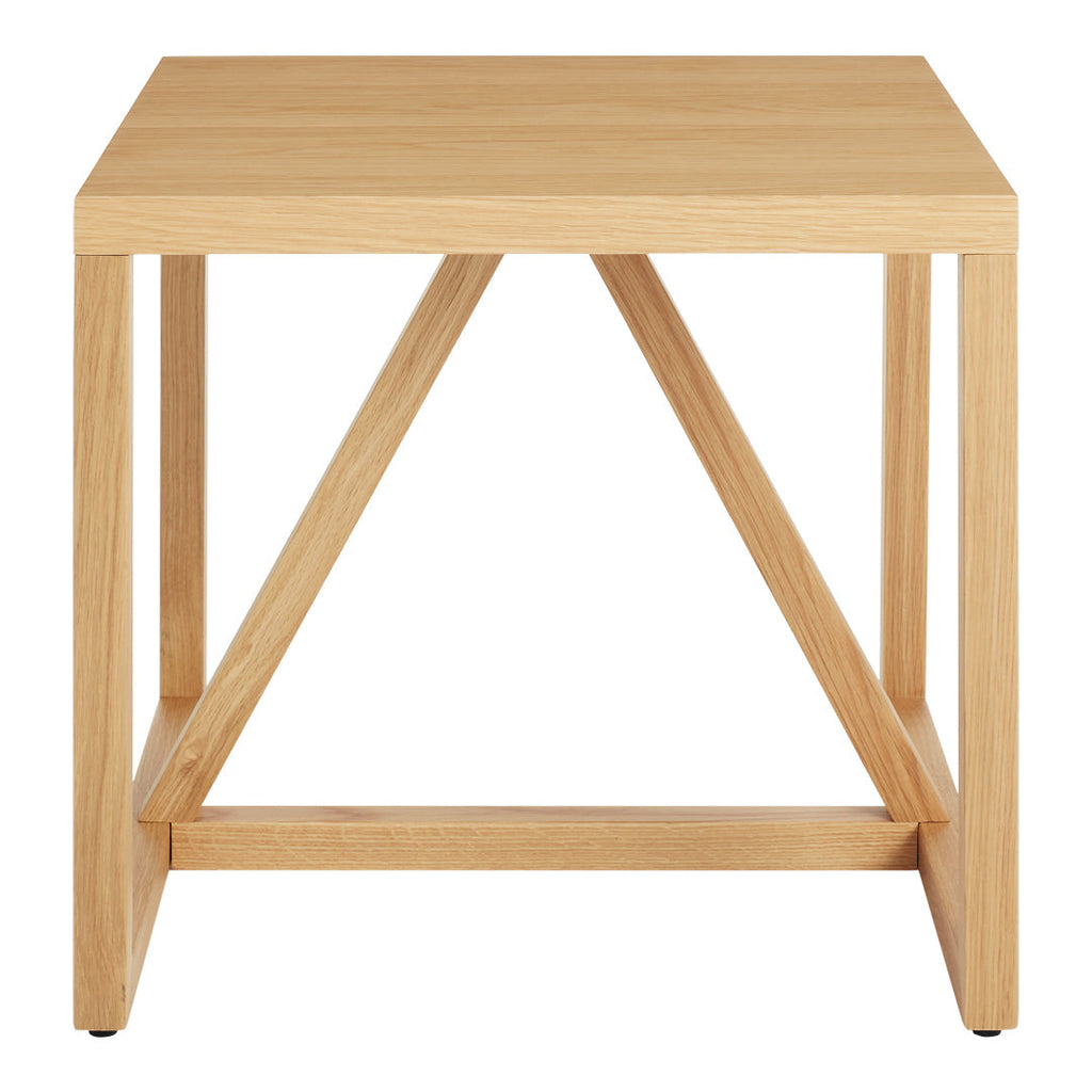 Table d'appoint industrielle en acier et MDF avec cadre thermolaqué pour salon