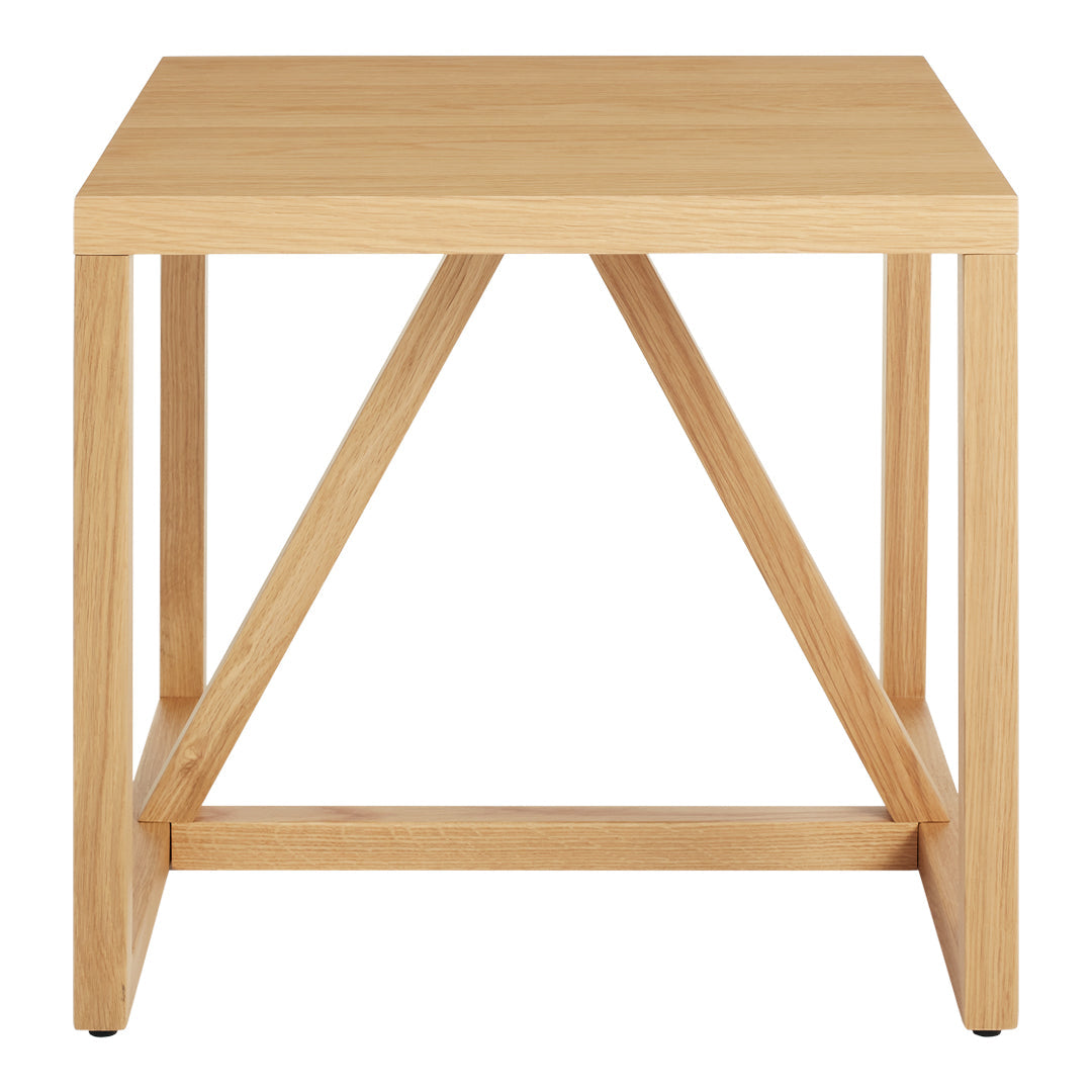 Table d'appoint industrielle en acier et MDF avec cadre thermolaqué pour salon