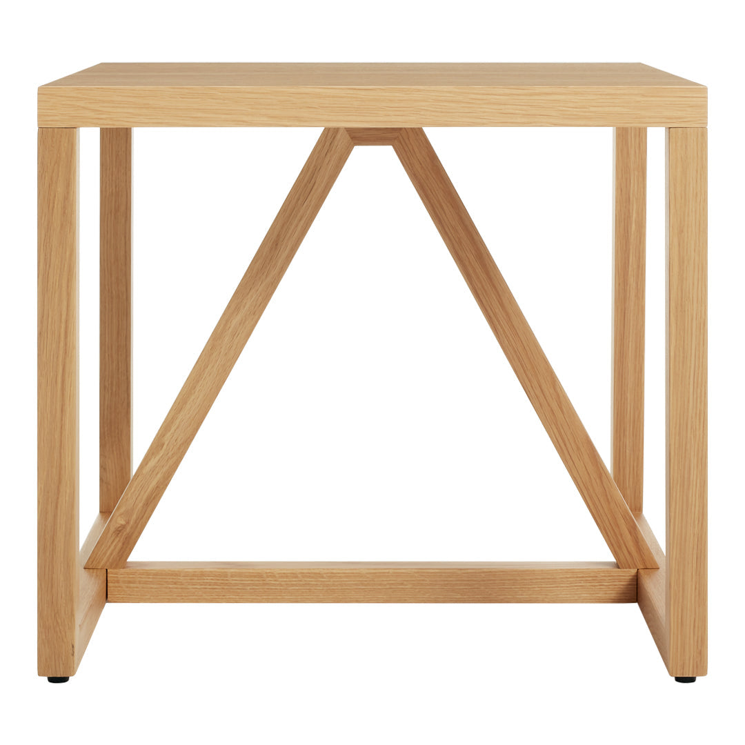 Table d'appoint industrielle en acier et MDF avec cadre thermolaqué pour salon