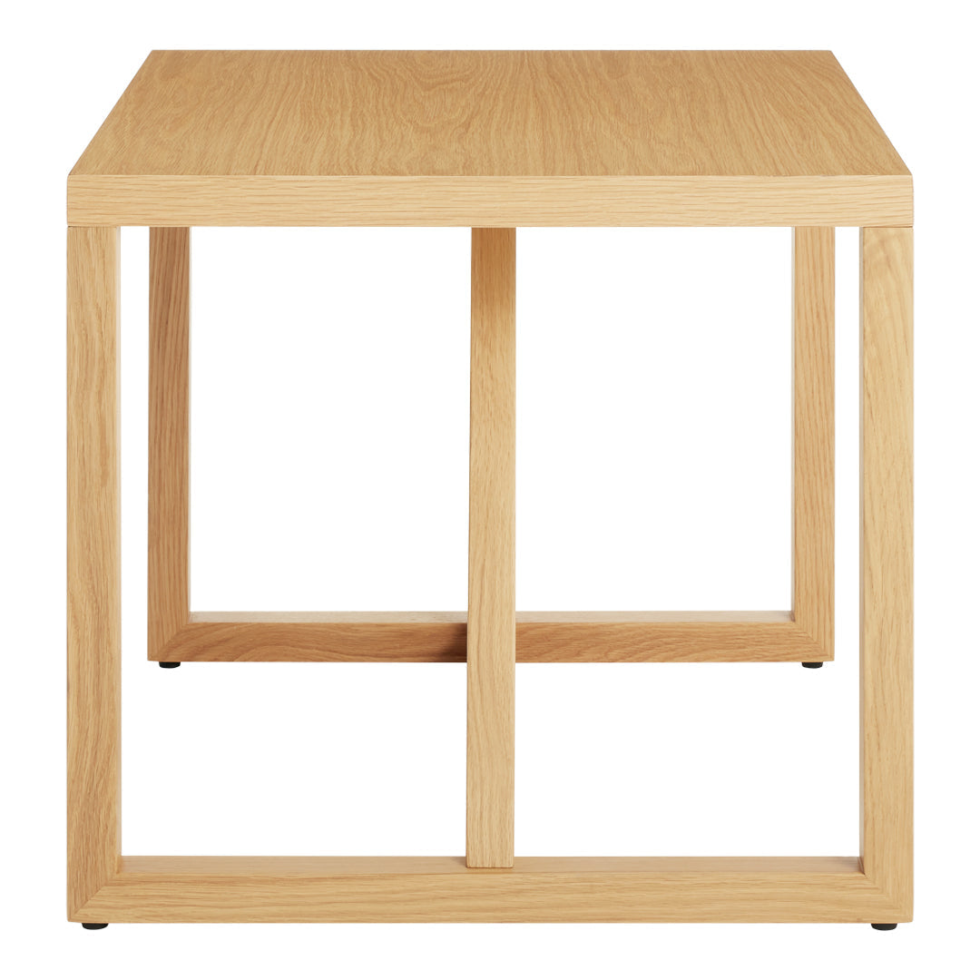Table d'appoint industrielle en acier et MDF avec cadre thermolaqué pour salon