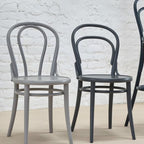 Chaise d'appoint de café classique en bois de hêtre courbé au design léger emblématique pour salle à manger