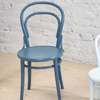 Chaise d'appoint de café classique en bois de hêtre courbé au design léger emblématique pour salle à manger