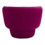 Fauteuil de salon moderne entièrement rembourré avec accoudoir intégré et assise ovale pour salon