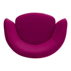 Fauteuil de salon moderne entièrement rembourré avec accoudoir intégré et assise ovale pour salon