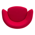 Fauteuil de salon moderne entièrement rembourré avec accoudoir intégré et assise ovale pour salon