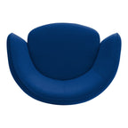 Fauteuil de salon moderne entièrement rembourré avec accoudoir intégré et assise ovale pour salon