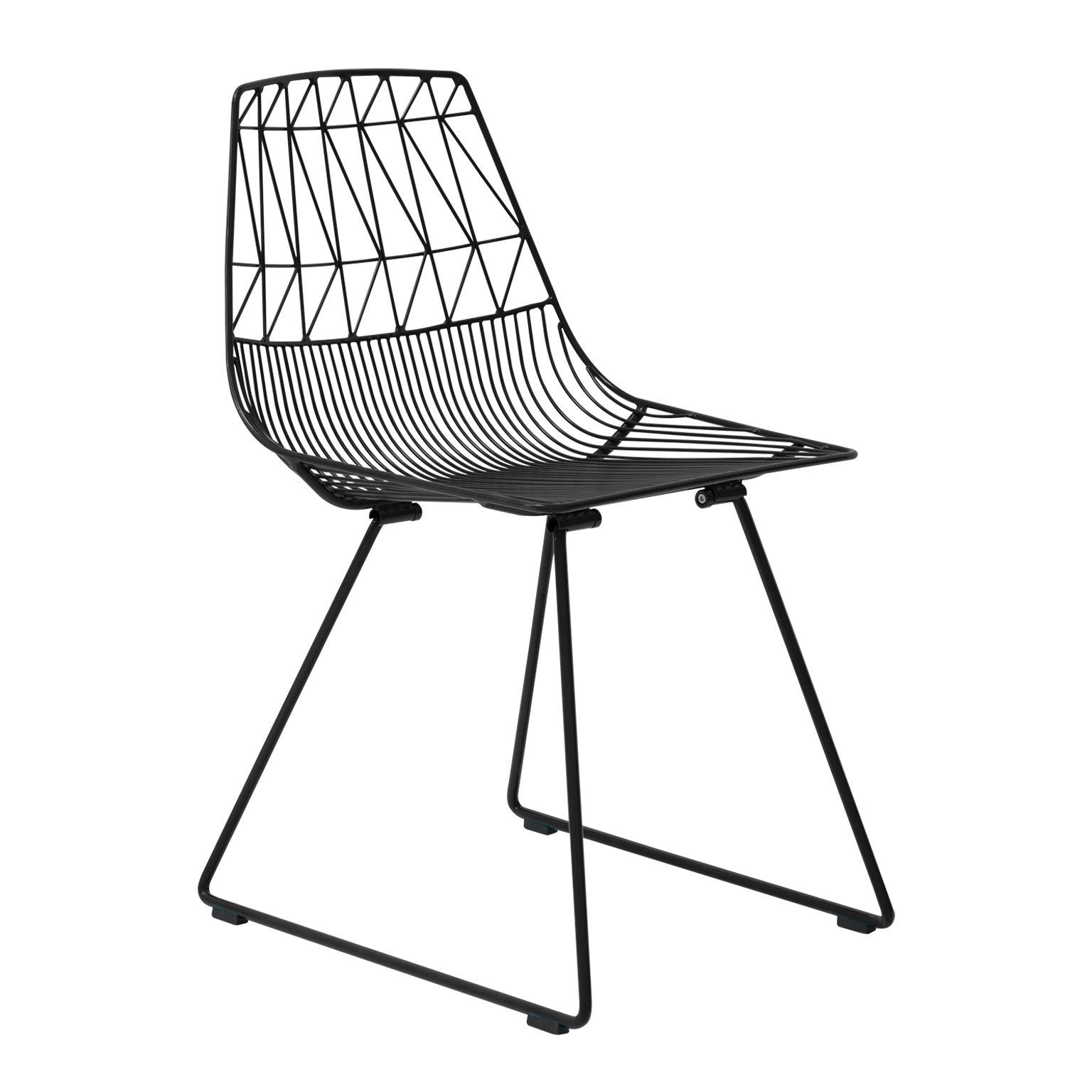 Chaise de salle à manger moderne capitonnée avec design duo ludique