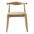 Chaise d'appoint empilable en bois massif scandinave au design minimaliste intemporel pour salle à manger