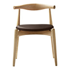 Chaise d'appoint empilable en bois massif scandinave au design minimaliste intemporel pour salle à manger