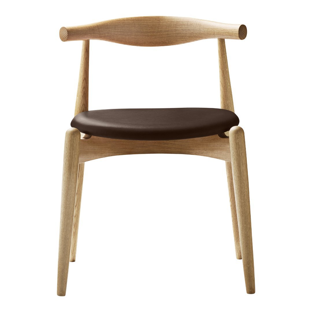 Chaise d'appoint empilable en bois massif scandinave au design minimaliste intemporel pour salle à manger